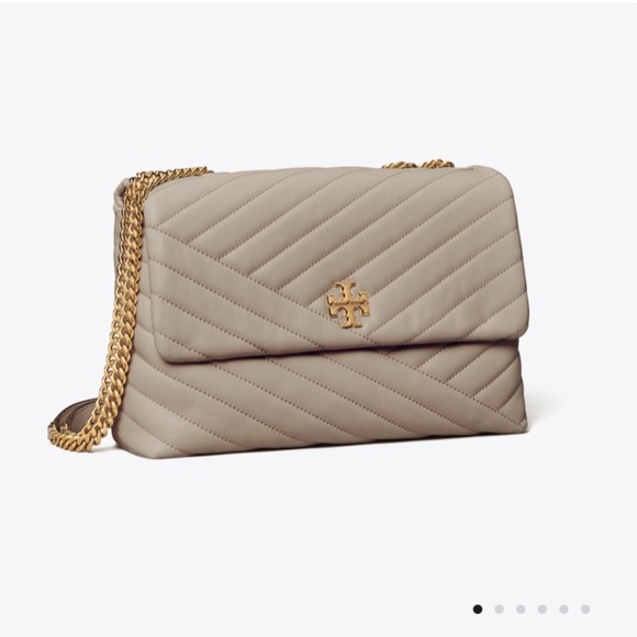 Tory Burch Handbags - Tory Burch Kira Shoulder Bag in Heron Gray